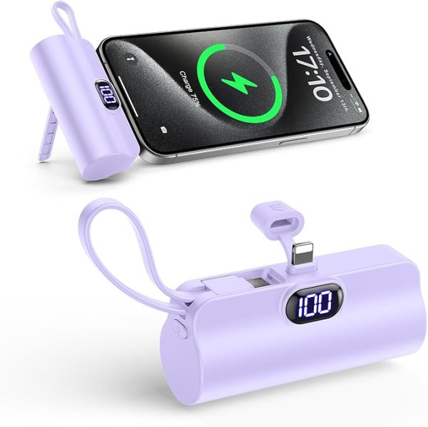 i Phone & Type C Power Bank With Mobile Phone Holder